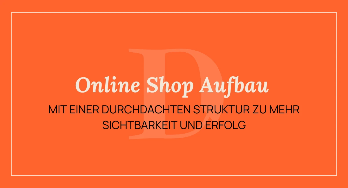 Online Shop Aufbau